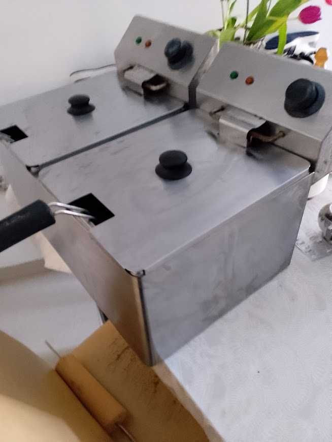friteuza de cartofi fripteuza fripteusa fripteosa electrica 2x10 litri