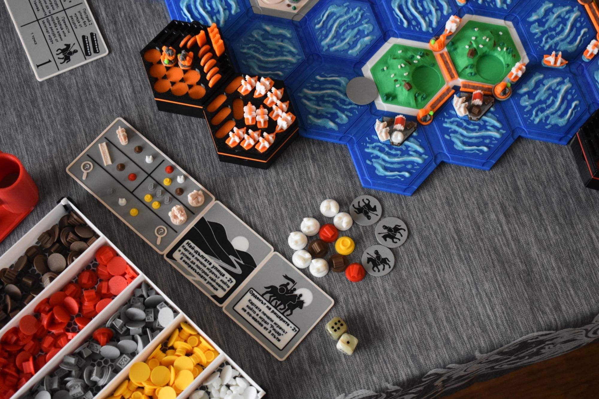 Настолна игра CATAN - Seafarers (3Д). РЪЧНА ИЗРАБОТКА!