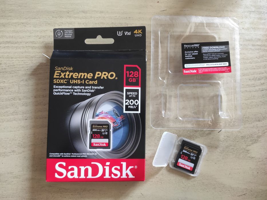 SanDisk Extreme pro SDXC UHS-I Card 128GB