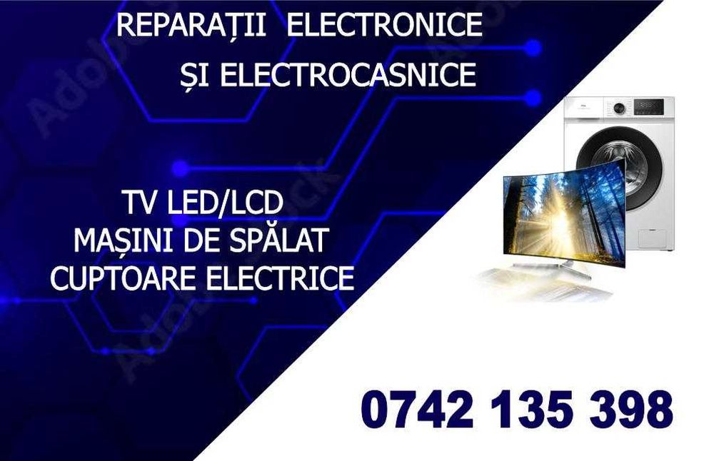 Reparatii electrocasnice masini de spalat , frigidere ,lazi , tv