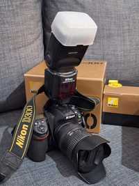 Vand Nikon d300, obiectiv 16-85, flash SB900