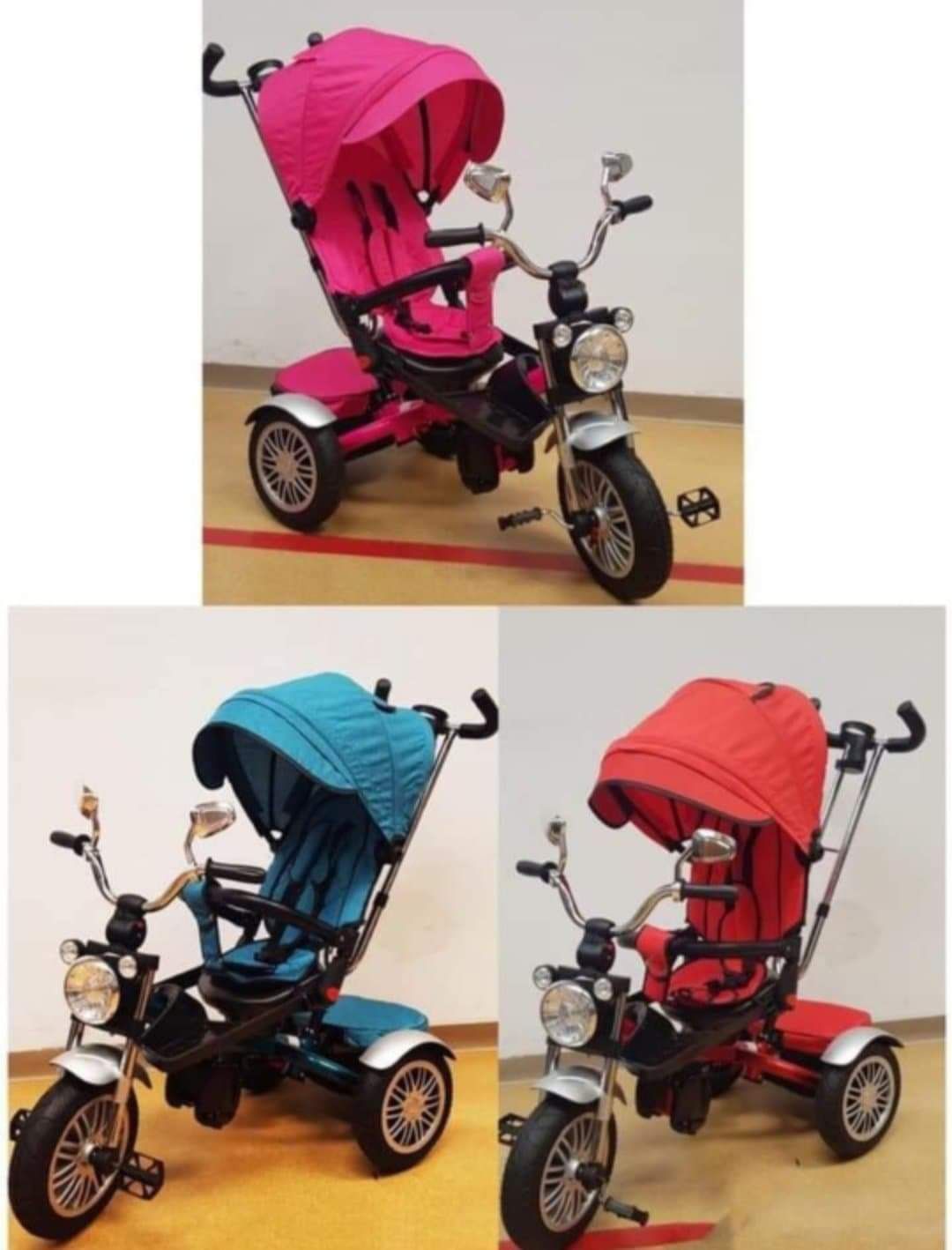 Tricicleta pentru copii cu far