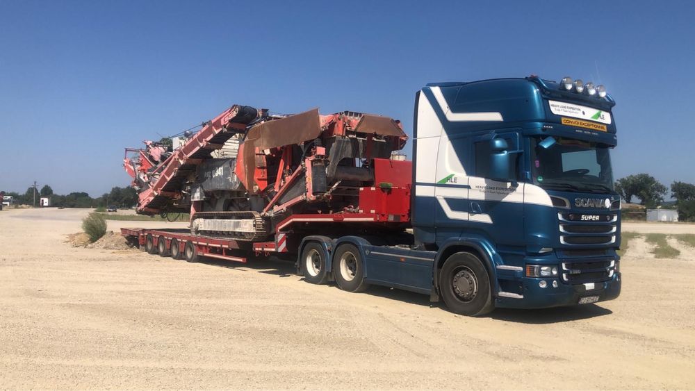 Transport utilaje/trailer Agabaritic