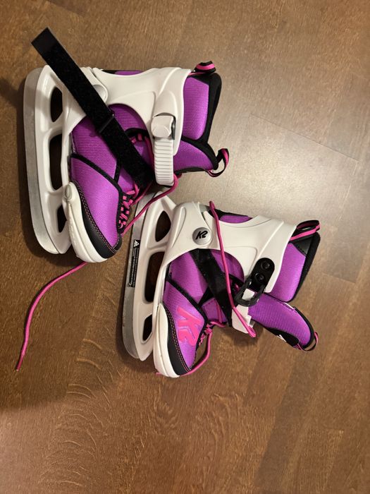 Patine reglabile iarna gheata fete K2 VELOCITY ICE LTD GIRLS