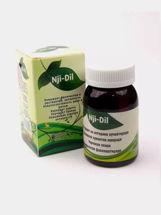 Miya faoliyatini yaxshilash kapsulalari Nji-Dil, xotirani mustahkamlas