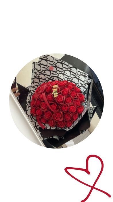 Buchet din flori de sapun,elegant.