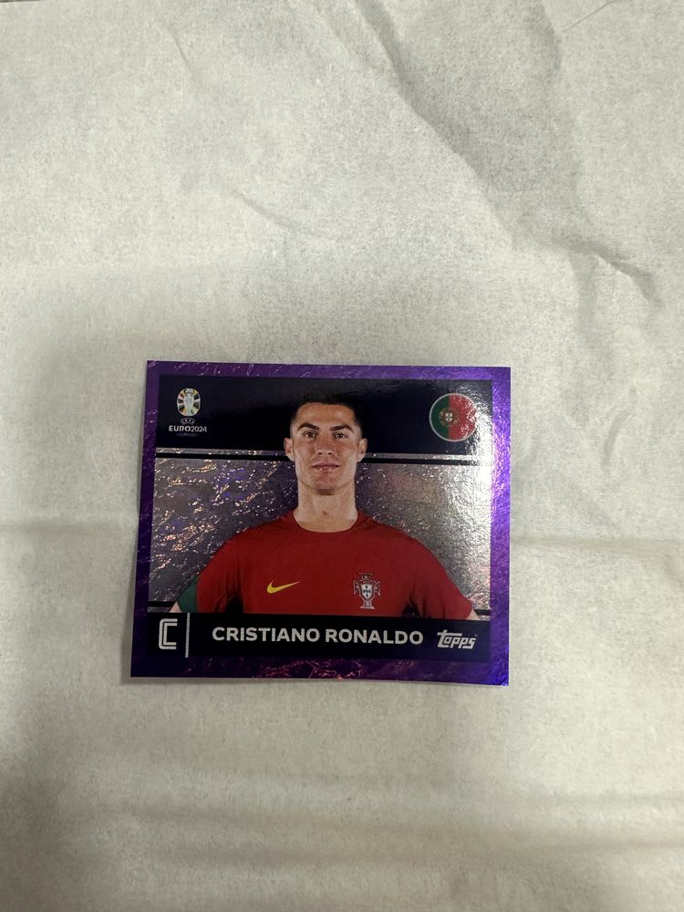 Cristiano Ronaldo sticker euro 2024 paralelă mov "foarte rara "