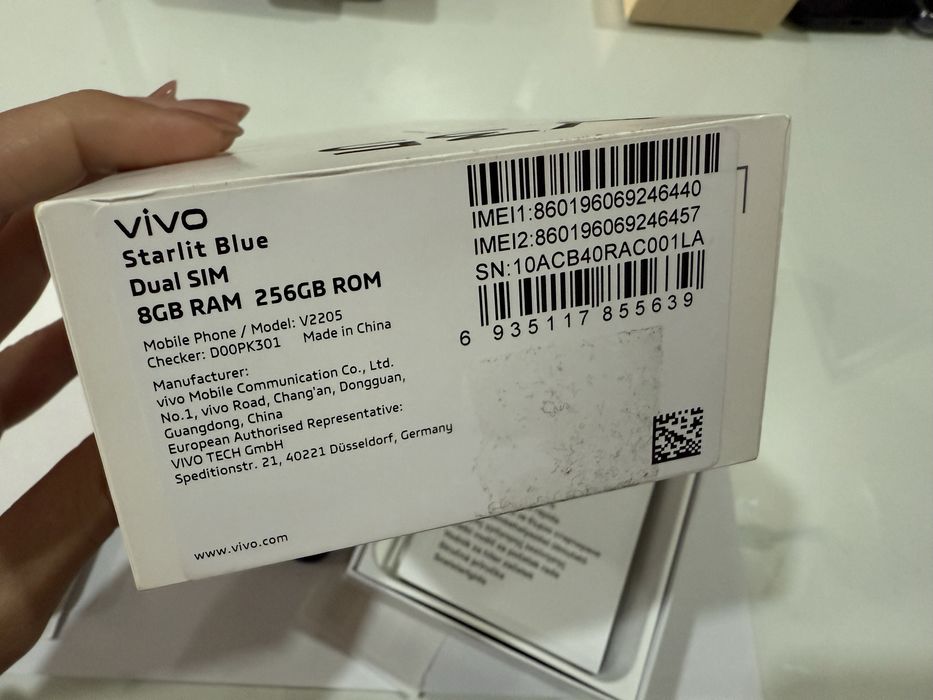 Vivo Y35 Statlit Blue Dual Slim 256gb