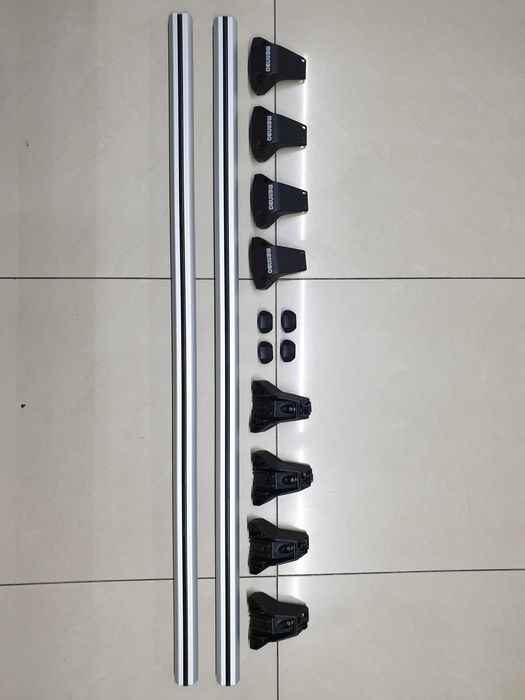 Bare Transversale Menabo Omega Aluminiu, pe caroserie si punct fix