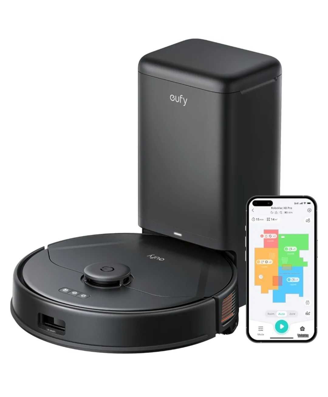 Прахосмукачка Робот Anker Eufy Х8 Pro със Самоизпразваща се Станция