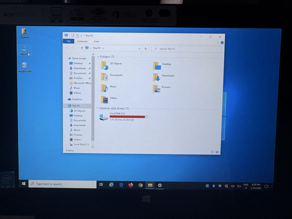 Laptop Acer One 10