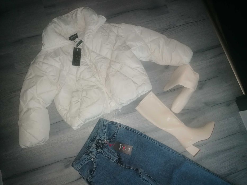 Cizme dama noi crem nr 35