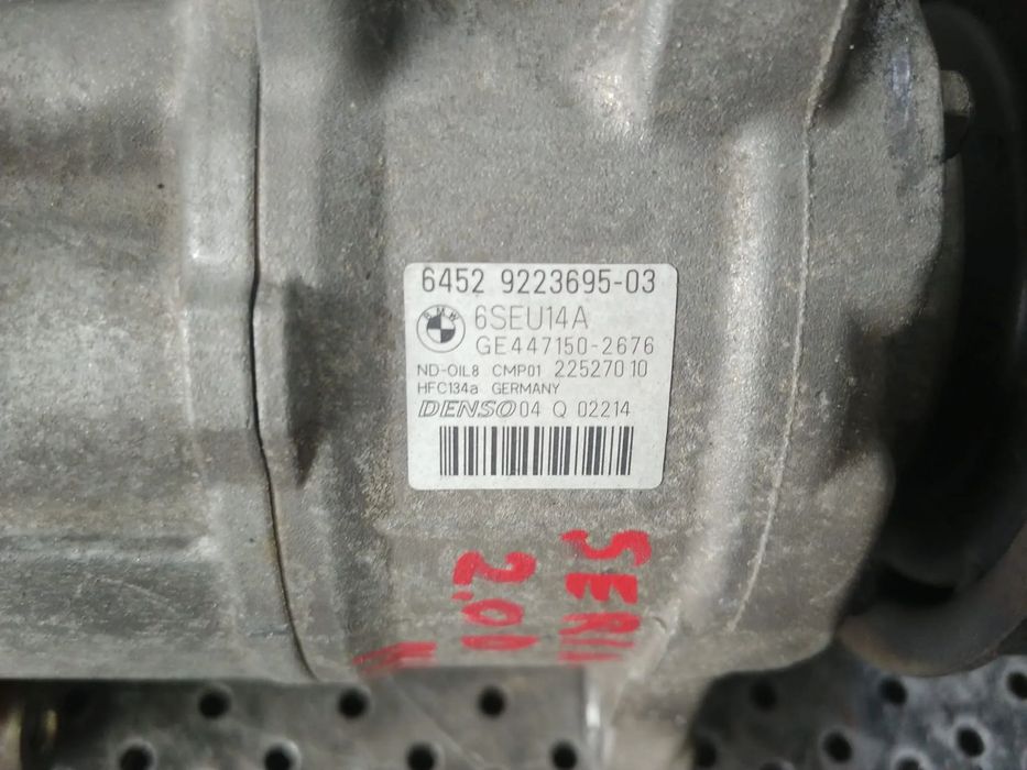 compresor clima ac 2.0 d n47d20d bmw seria 1 f20 f21  64529223695-03  ge447150-2676