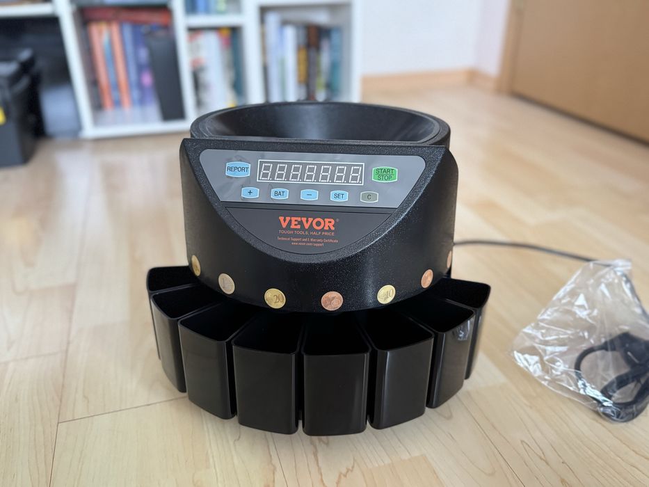 Машина за броене и сортиране на монети в Евро