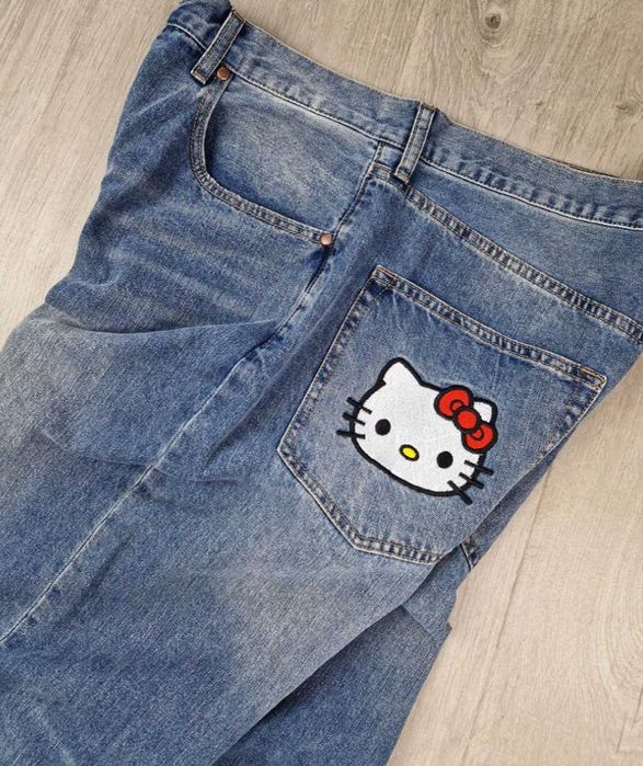 Японски редки дънки Int.bape x Sanrio L-XL