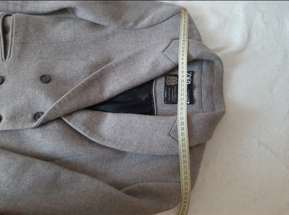 Palton Zara marimea M lana Manteco ca nou