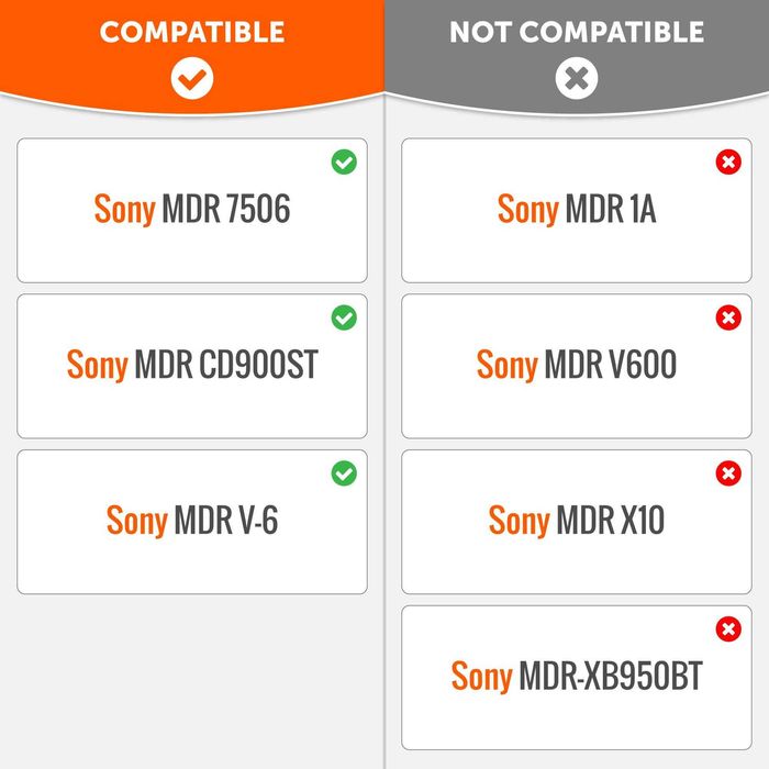 Set 2 bureti pentru casti Sony MDR-7506 / MDR-V6 / MDR-CD900ST