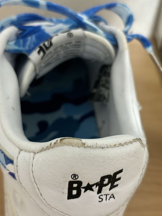 Bapesta uri white and blue