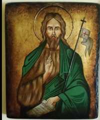 Icoana pictata manual-Sf.Ioan Botezatorul.