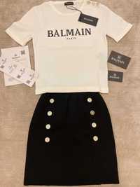 Set Balmain Paris fusta&tricou