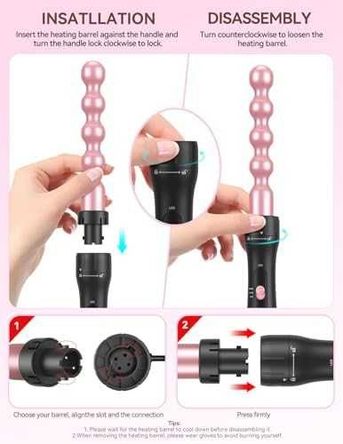 Нова Маша за коса 5 в 1 професионален комплект за дълготрайни къдрици