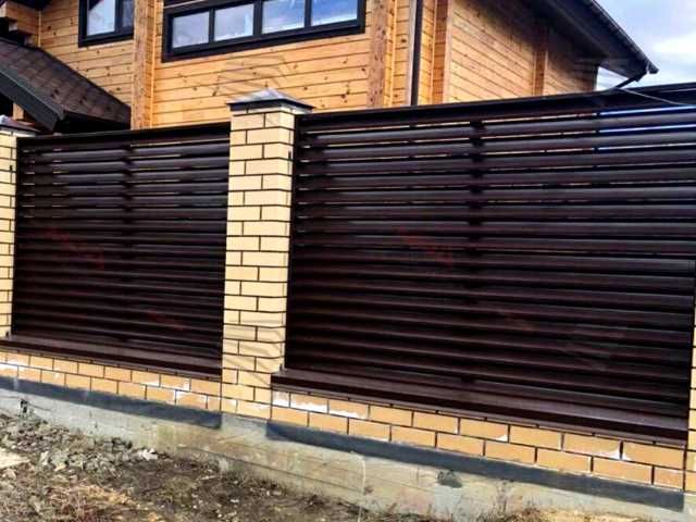 Забор жалюзи еврожалюзи