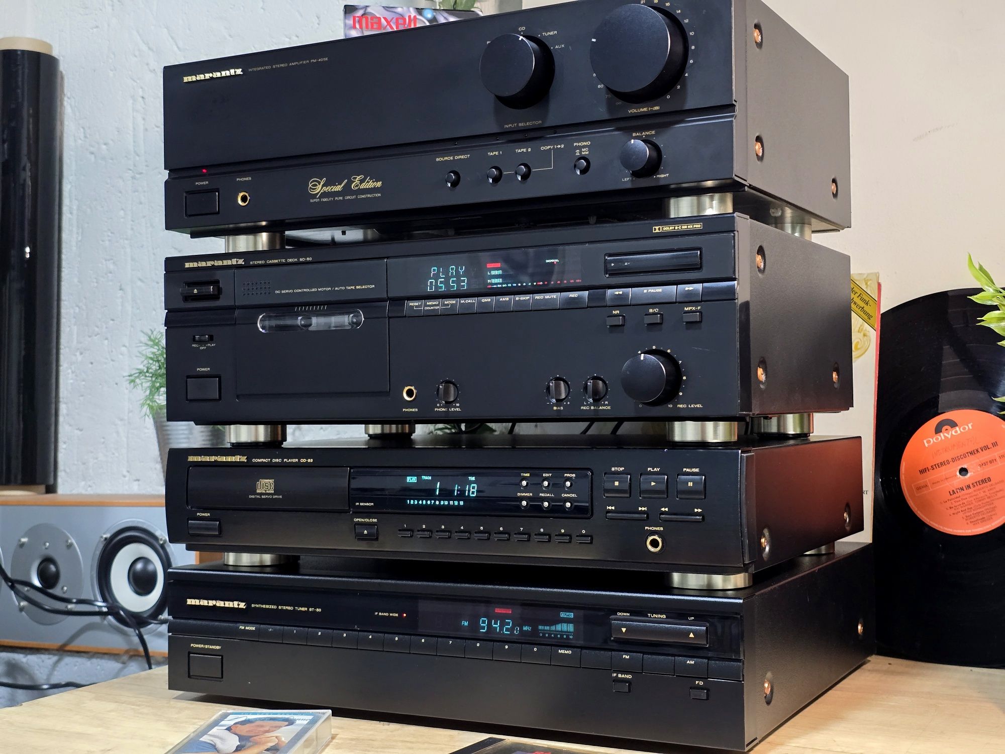 Linie audio MARANTZ ,deck, tuner ,cd-player, amplificator, hifi stereo