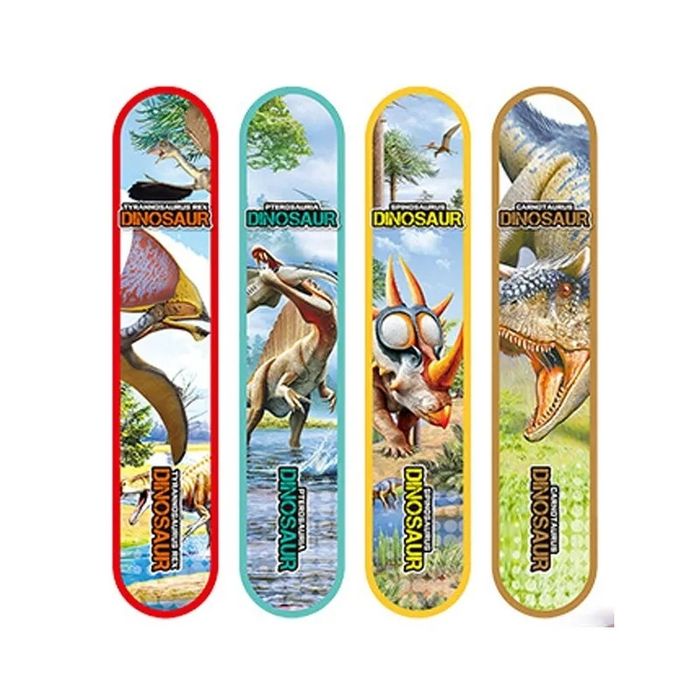 Skateboard purtabil Dino Transformer cu lumini. Din jucărie în brățară