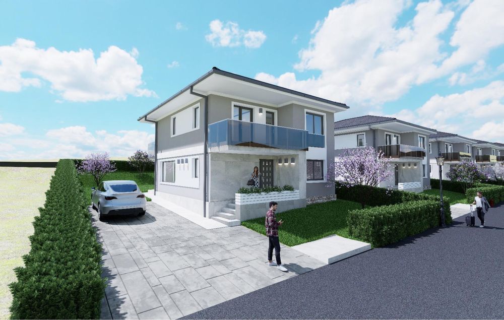 Teren 505 m Autorizat cu casa individuala Chinteni Str George Enescu