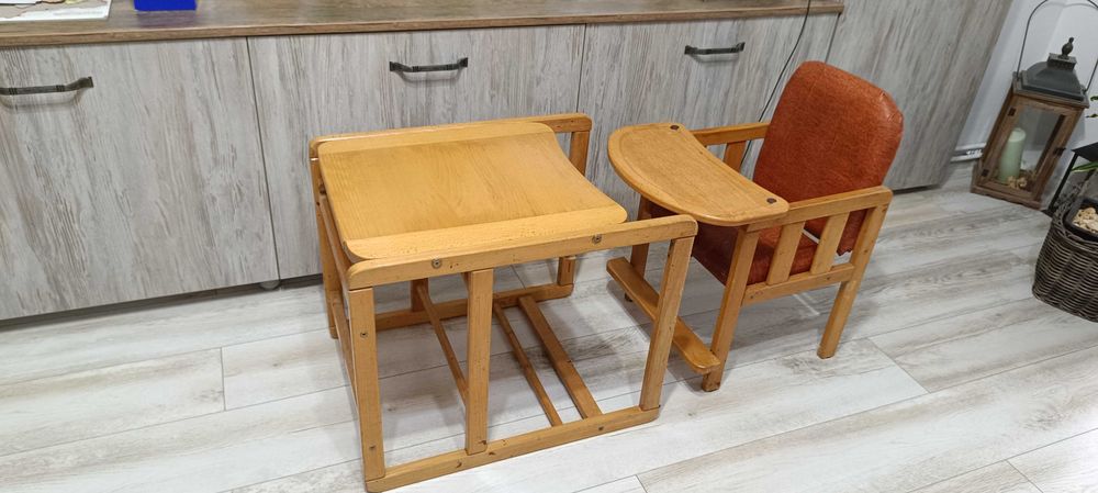 Măsuță și scăunel copii de lemn 1-5 ani.