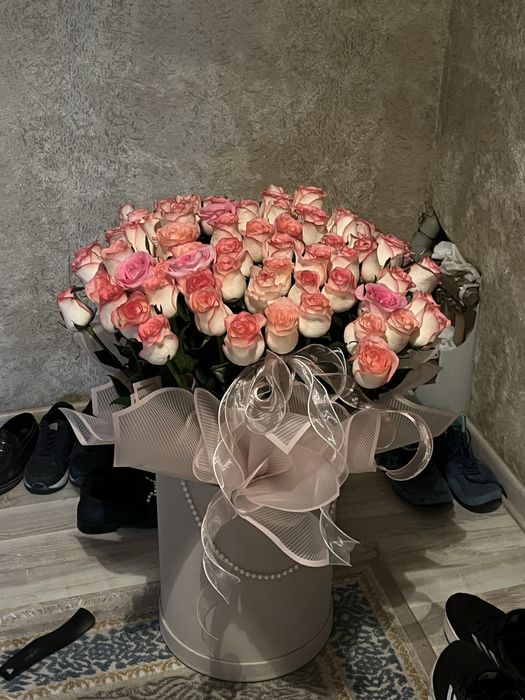 51 шт розвый роза