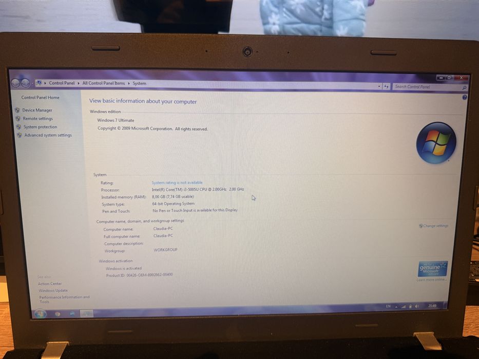 Lenovo thinkpad i5 stare impecabila