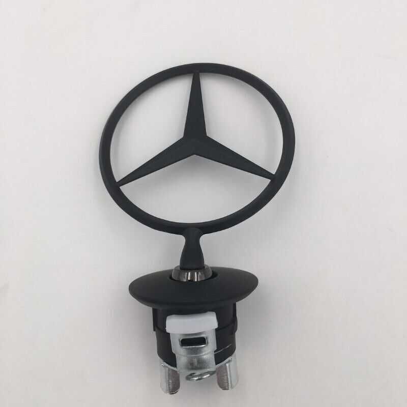 емблема за Мерцедес Mercedes-Benz 44mm черен гланц S E C CLK