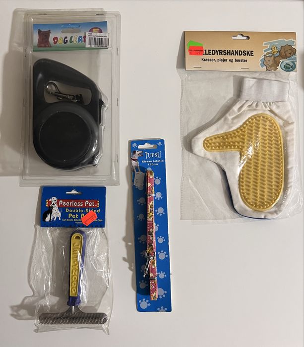 Set 4 produse îngrijire și plimbare câini/pisici