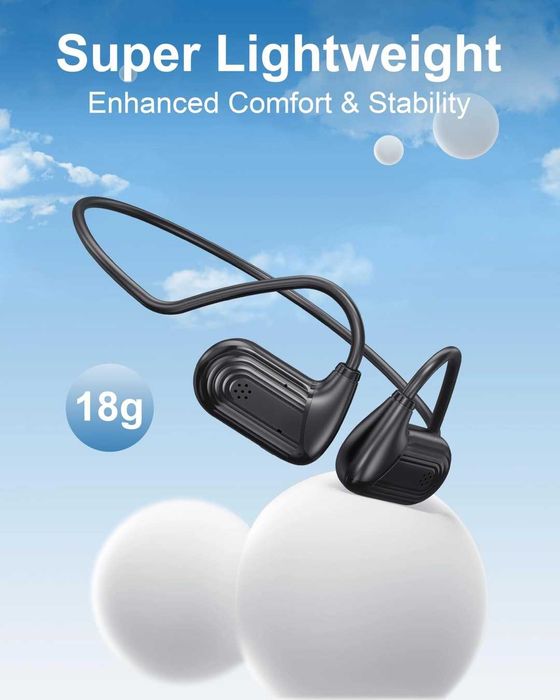 Căști Bluetooth Sport Conducție a aerului Căști fără fir cu microfon