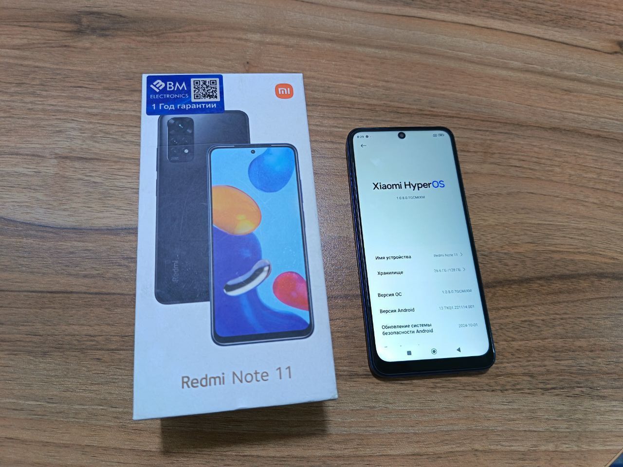 Redmi not 11  6.128 Gb karopkali