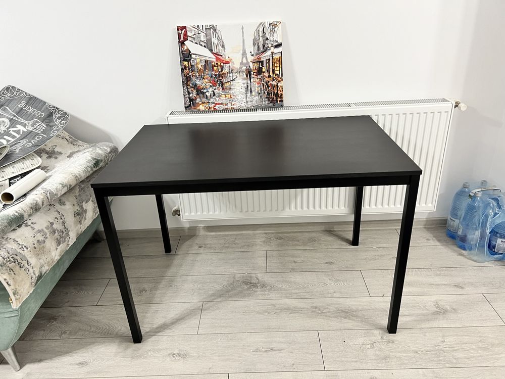 Masa neagra ikea birou/bucatarie 110x67 cm