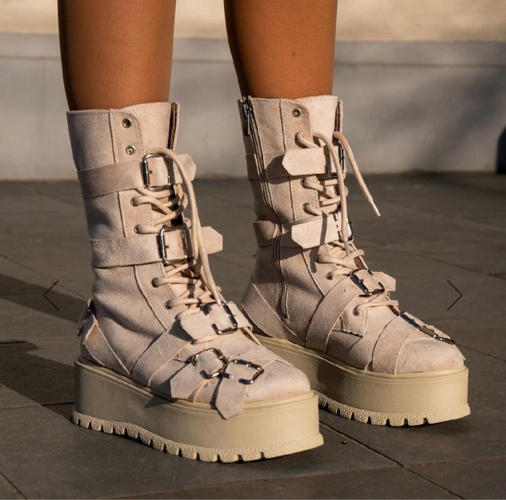 Bocanci Lenna Tall Cream