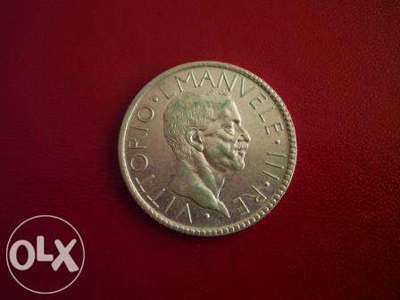 Moneda rara -20 lire 1928 italia
