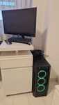 PC Gaming + monitor curbat gaming + tastatura + mouse