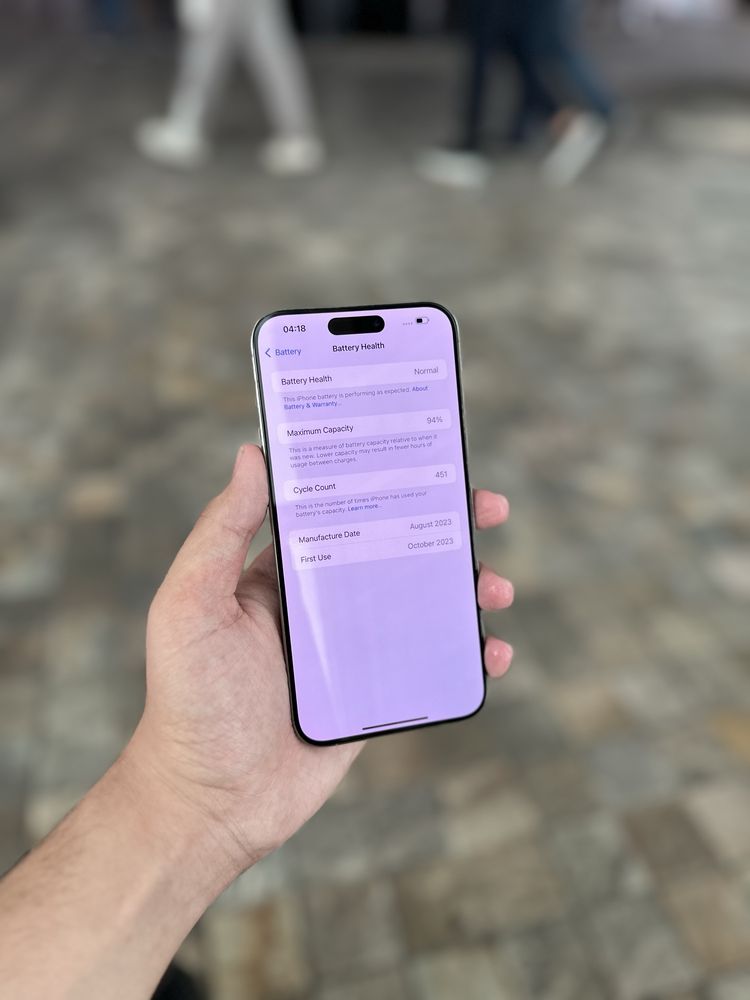 Iphone 15 pro max 94%