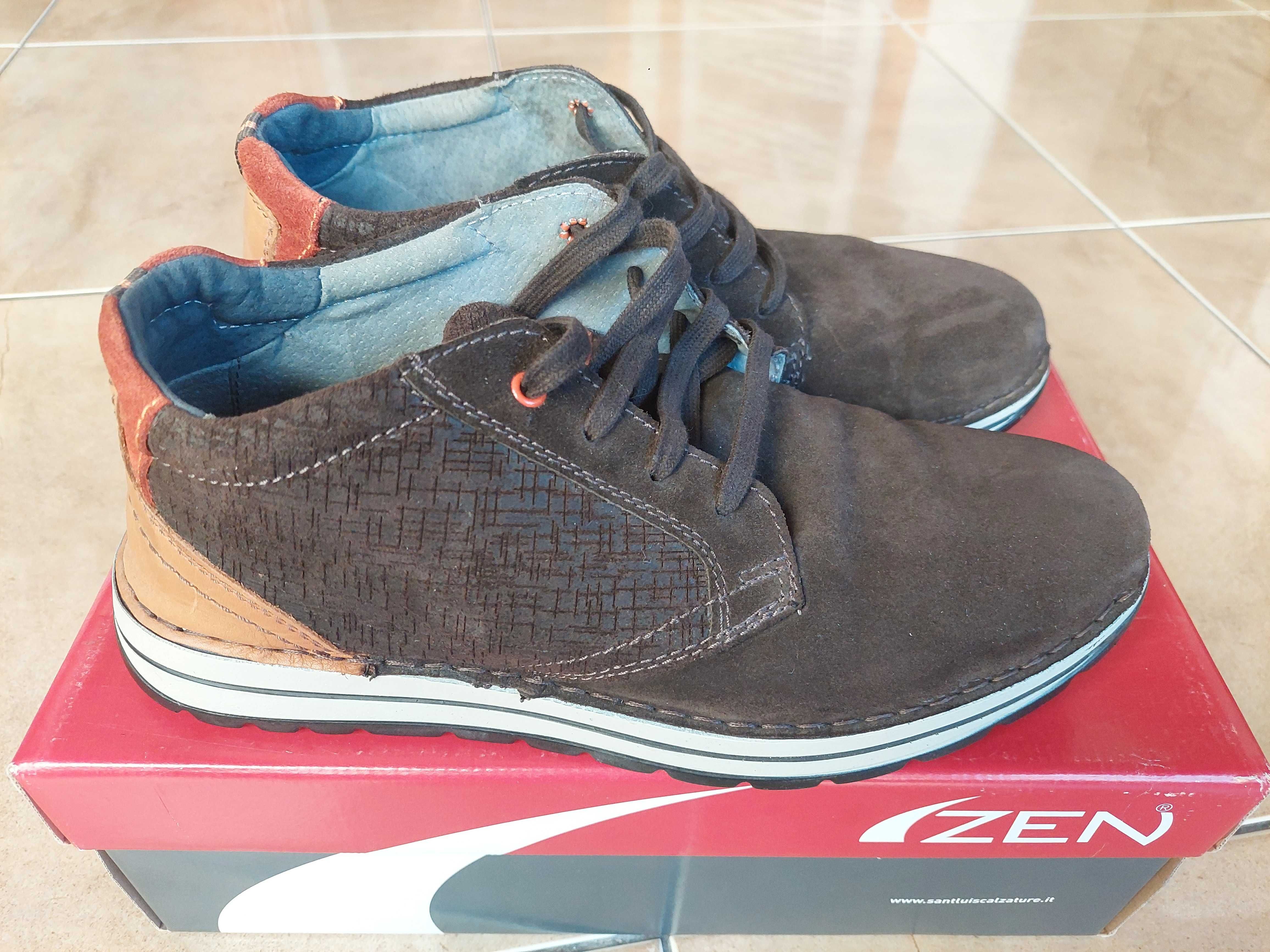 Pantofi ghete ZEN piele intoarsa nr. 42