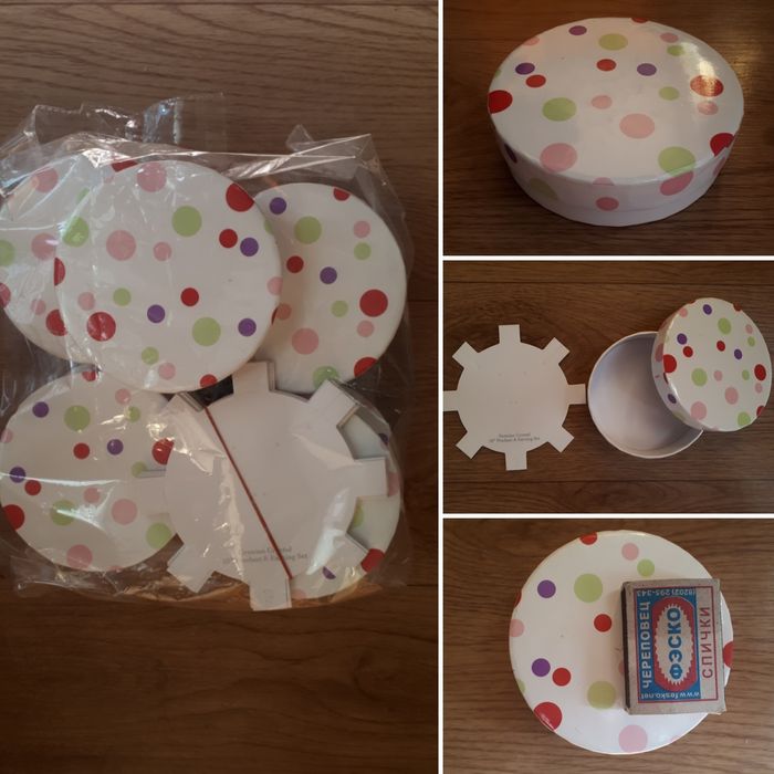 Круглые коробочки для подарков! (9шт)