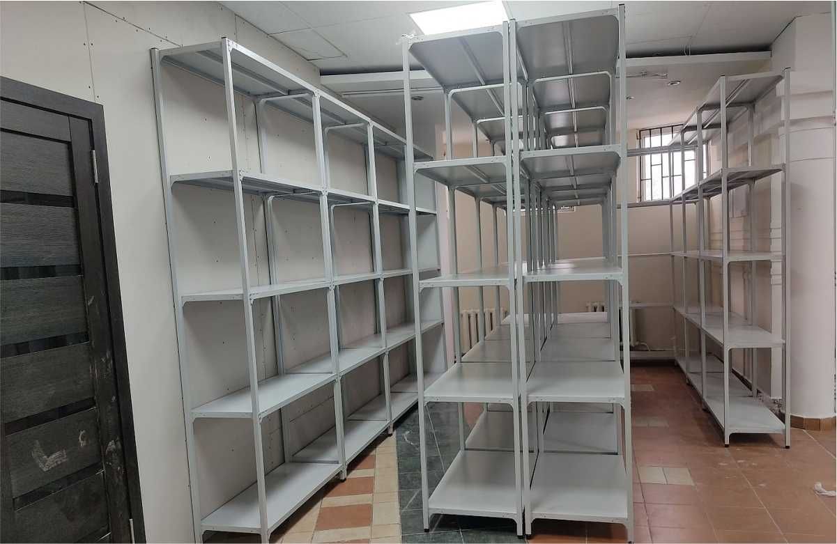 Полочные стеллажи по индивидуальным размерам