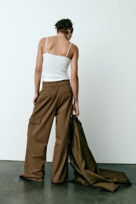 Карго панталон с висока талия Zara / Зара XS