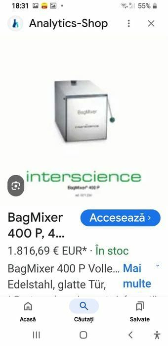 BAGMIXER 400P Blender cu pedale intercsence profesional de laborator