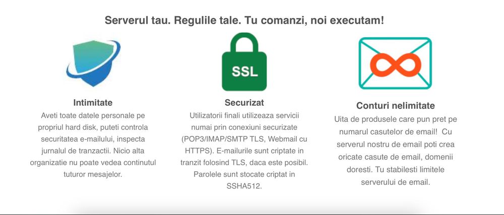 eMail Server personalizat bazat pe Postfix
