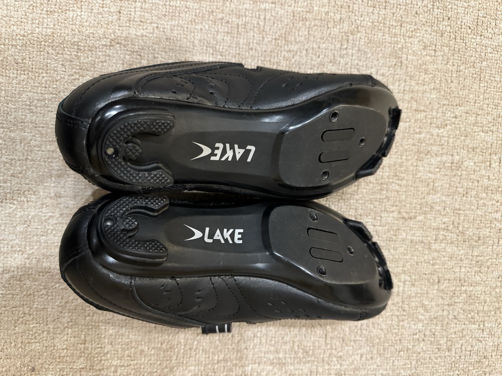 Pantofi ciclism dama Lake, marime 36, culoare neagra, NOI