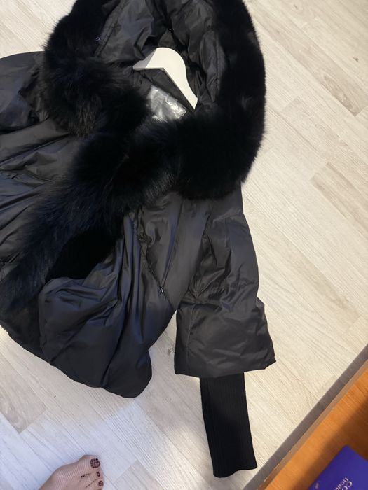 Geaca cu puf si blana naturala