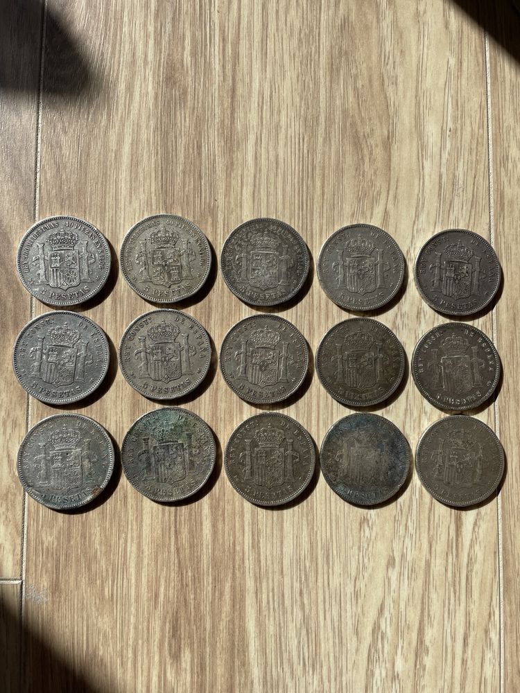 Monede argint 5 pesetas